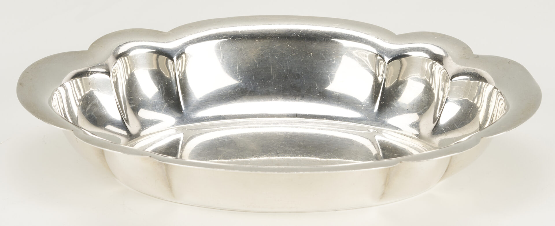 Lot 703: Pr. Sterling Pedestal Compotes & Oval Sterling Dish