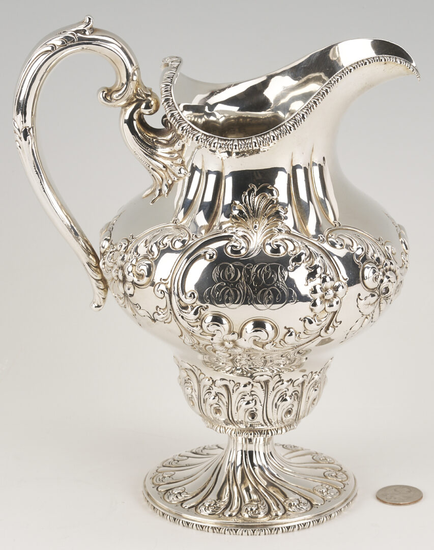 Lot 710: Sterling Silver Pitcher, Ret. Theodore Starr
