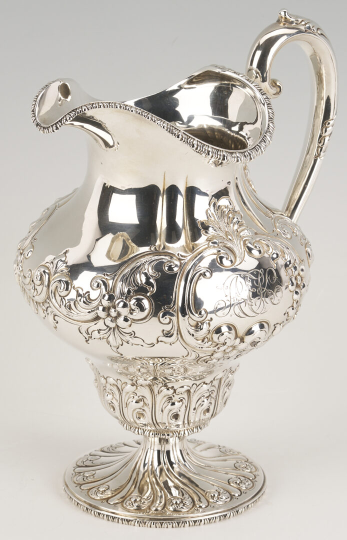 Lot 710: Sterling Silver Pitcher, Ret. Theodore Starr