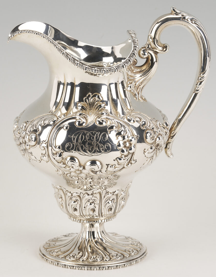 Lot 710: Sterling Silver Pitcher, Ret. Theodore Starr