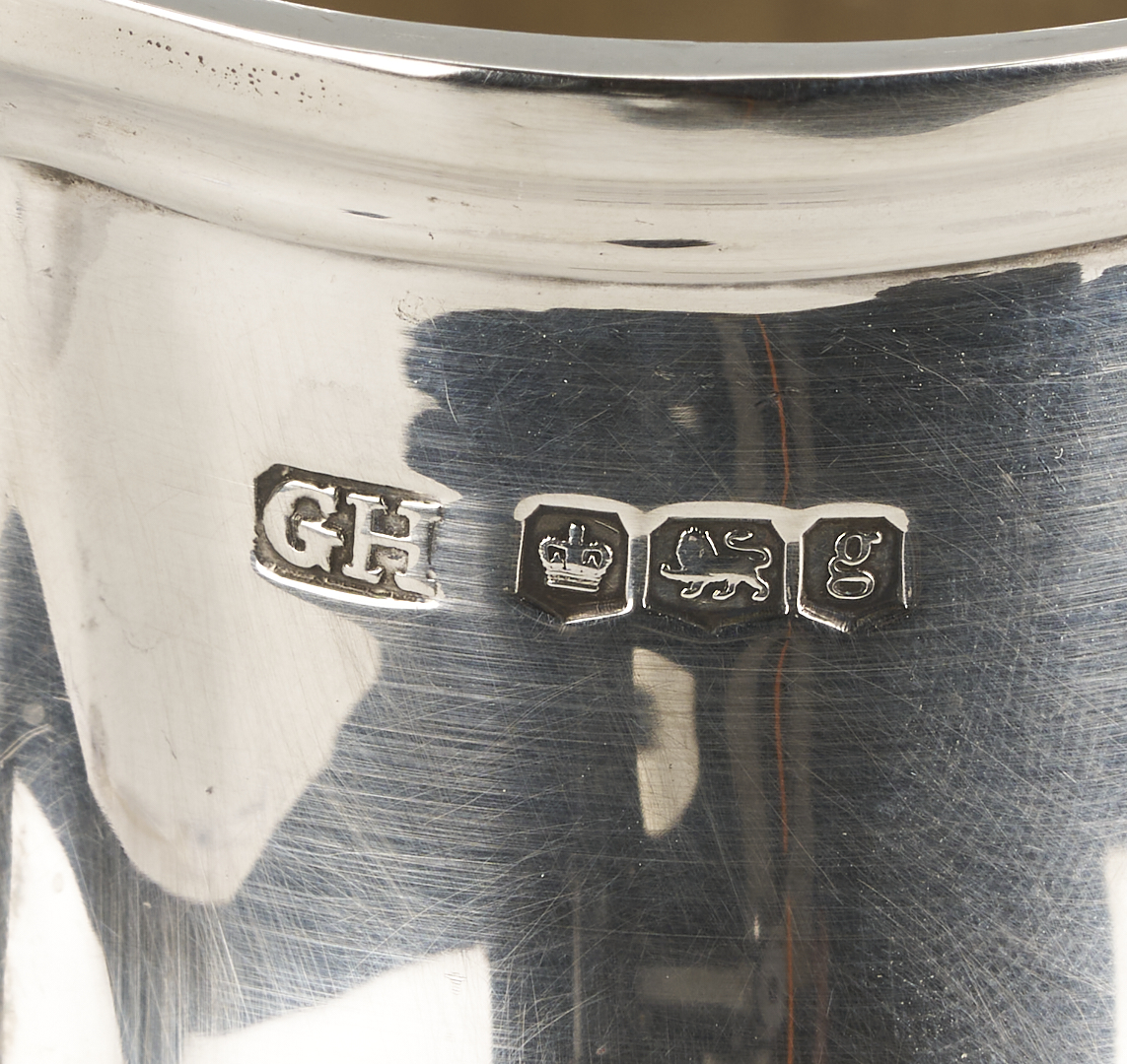 Lot 712: Sterling Caster & Mug Plus S/P Wine Cooler & Taster