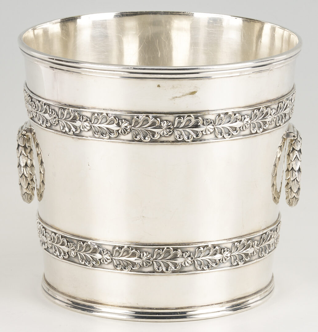 Lot 712: Sterling Caster & Mug Plus S/P Wine Cooler & Taster