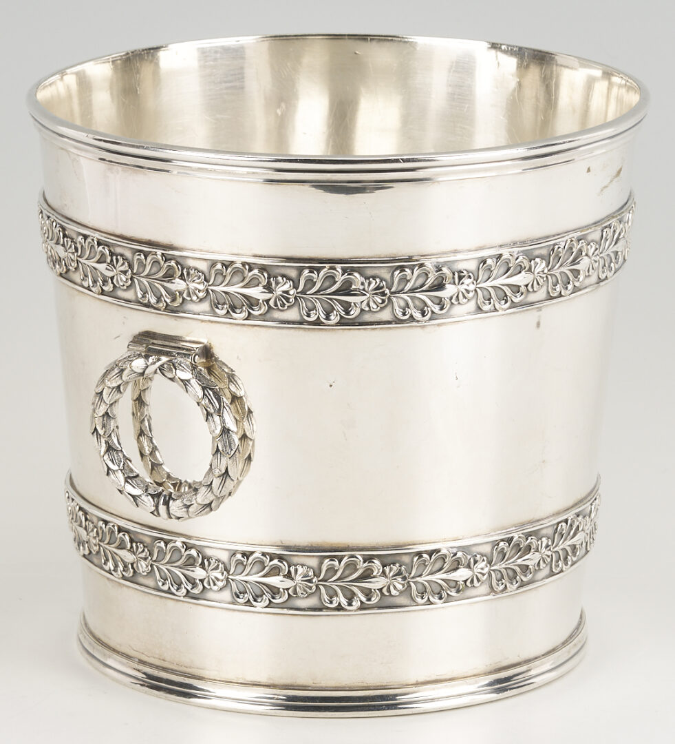 Lot 712: Sterling Caster & Mug Plus S/P Wine Cooler & Taster