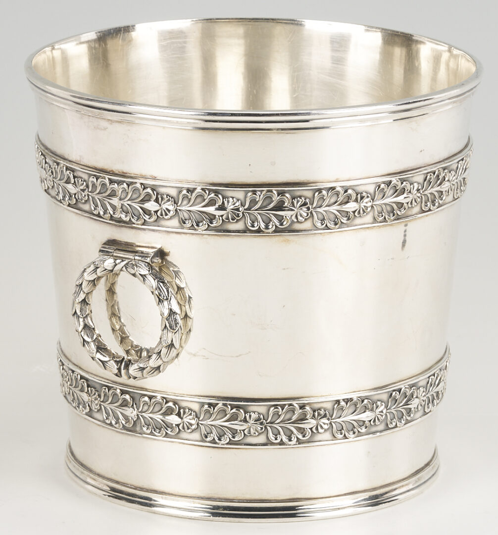 Lot 712: Sterling Caster & Mug Plus S/P Wine Cooler & Taster