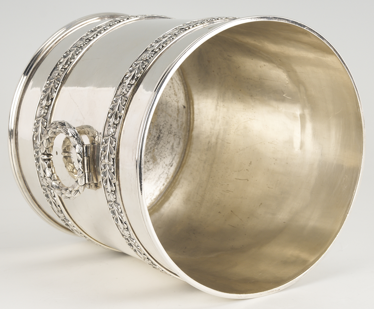 Lot 712: Sterling Caster & Mug Plus S/P Wine Cooler & Taster