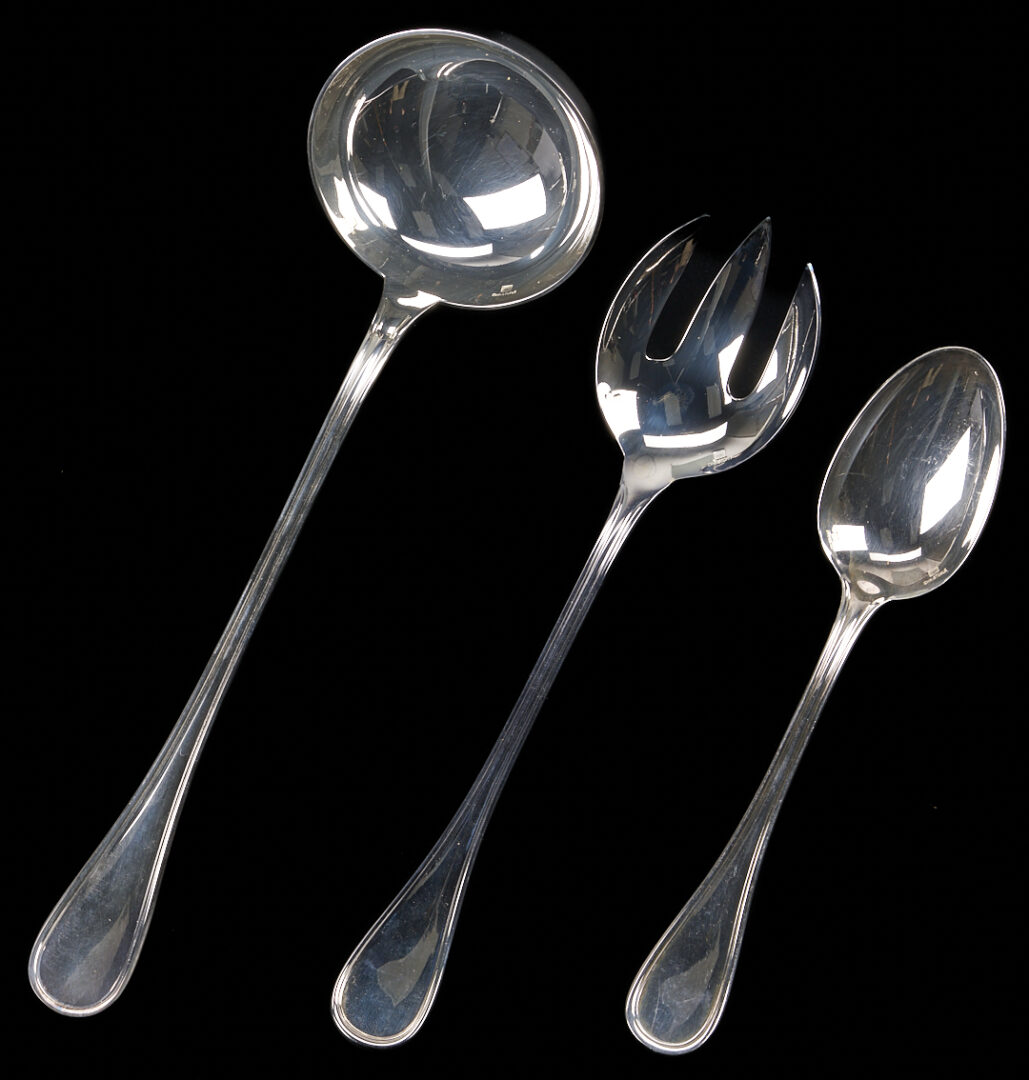 Lot 713: 118 Pcs. Christofle Silverplated Flatware, Service for 12