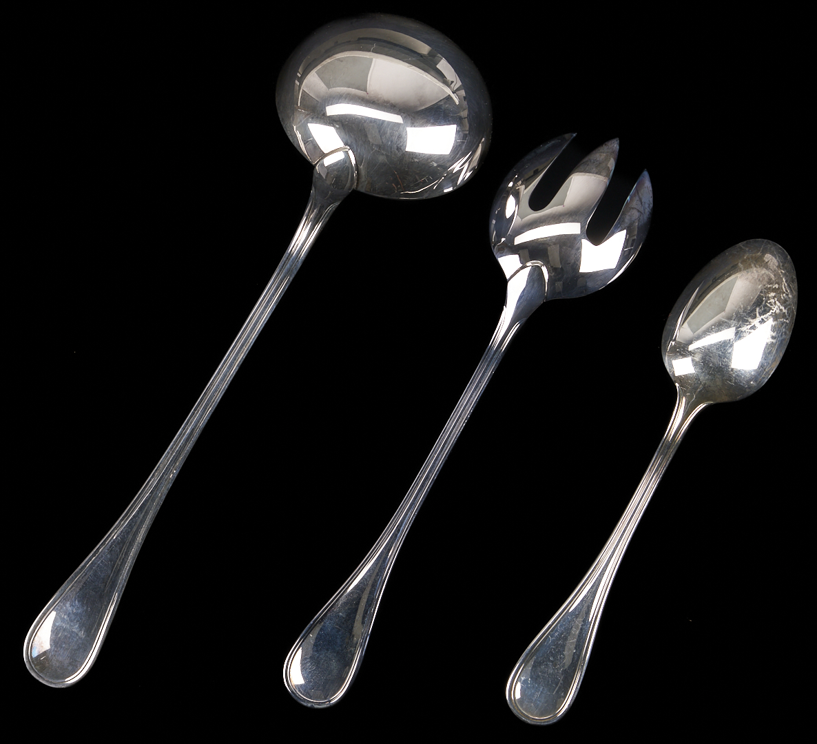 Lot 713: 118 Pcs. Christofle Silverplated Flatware, Service for 12