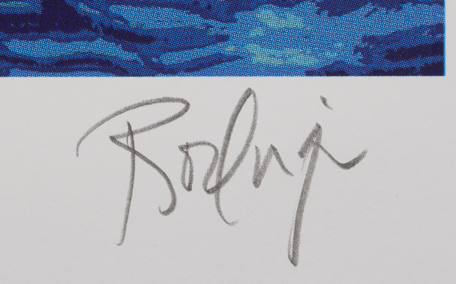Lot 715: George Rodrigue Blue Dog Poster, We Will Rise Again