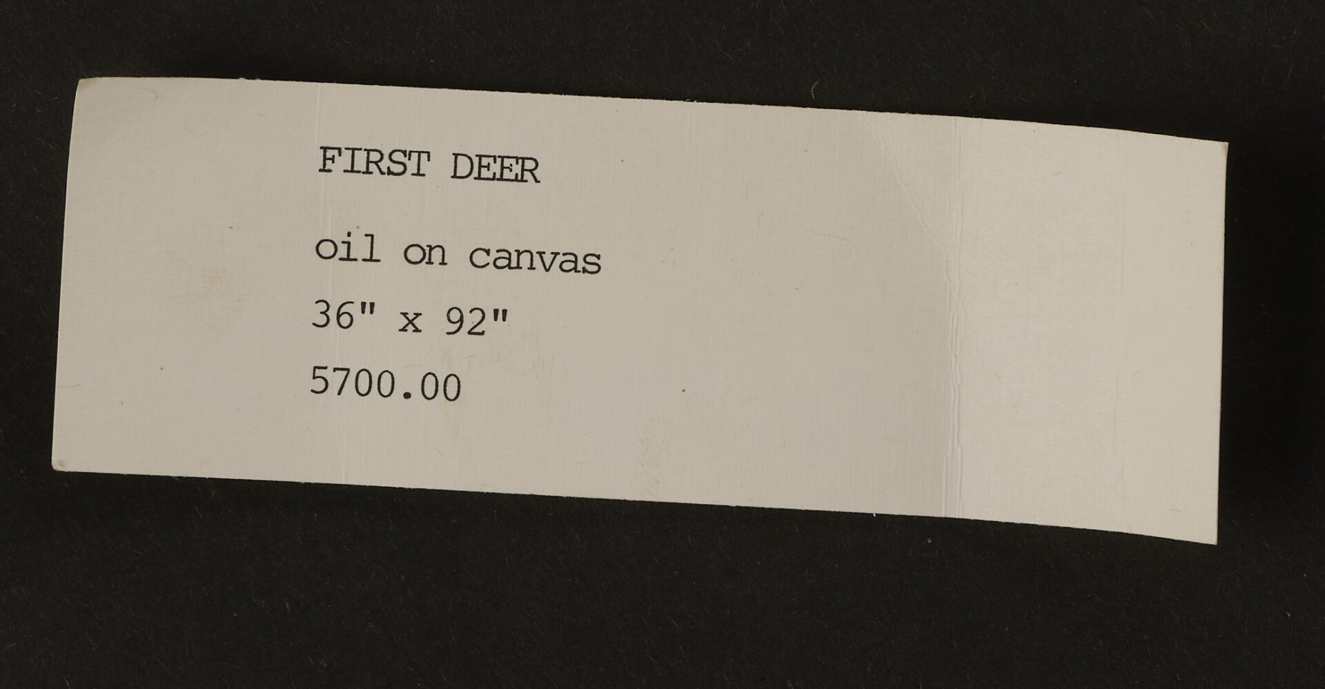 Lot 717: Large David Mah O/C Hunting Scene Painting, First Deer