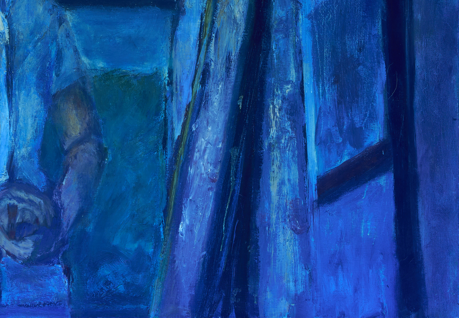 Lot 722: Joanna Higgs Ross O/C Painting, Self Portrait as a Young Artist