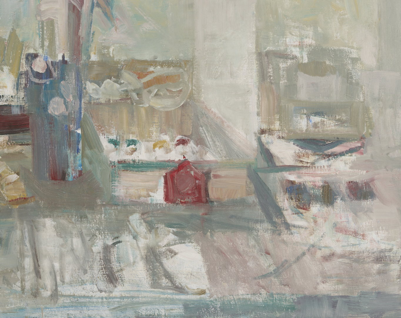 Lot 723: Exhibited Joanna Higgs Ross O/C Still Life Painting, Artist’s Studio