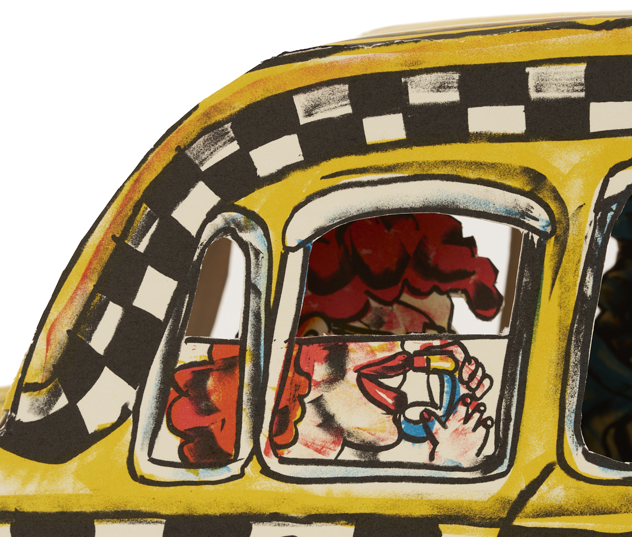 Lot 726: Red Grooms Ruckus Taxi in Case (with label)