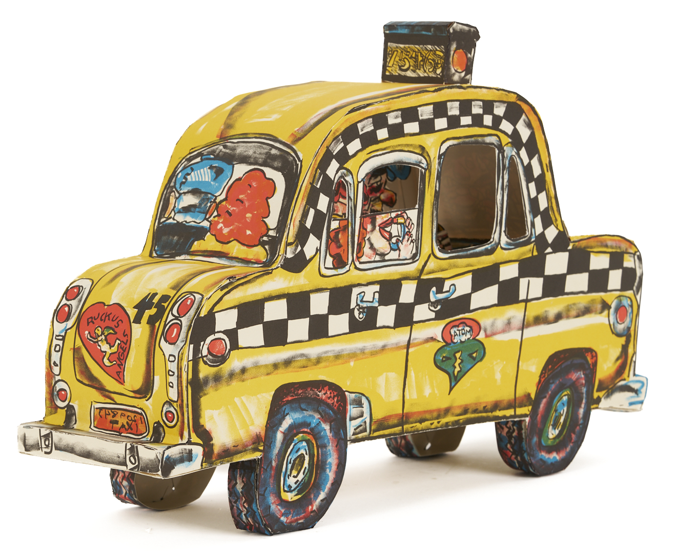 Lot 726: Red Grooms Ruckus Taxi in Case (with label)