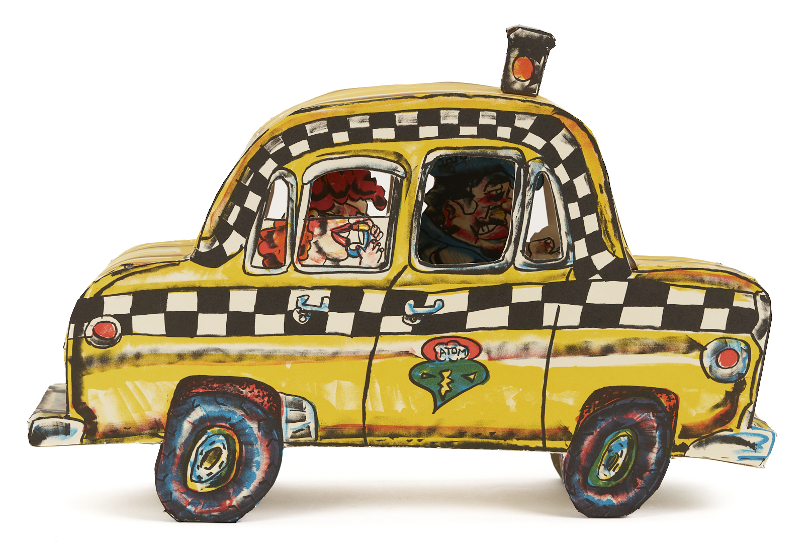 Lot 726: Red Grooms Ruckus Taxi in Case (with label)