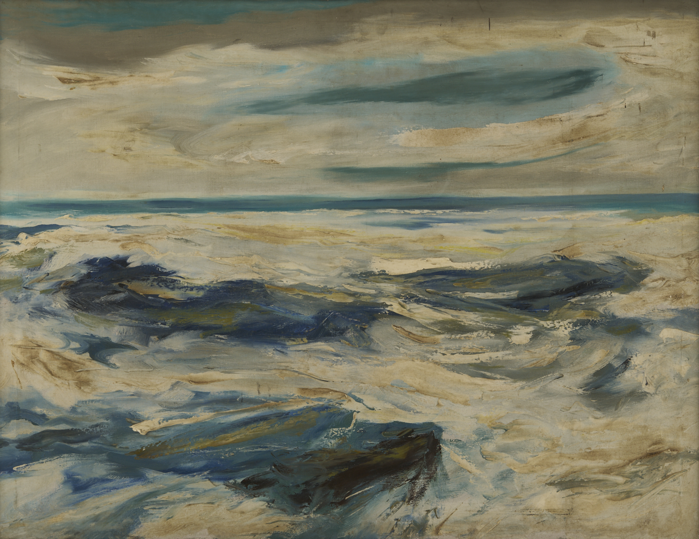 Lot 728: Large C. Kermit Ewing O/C Seascape Painting