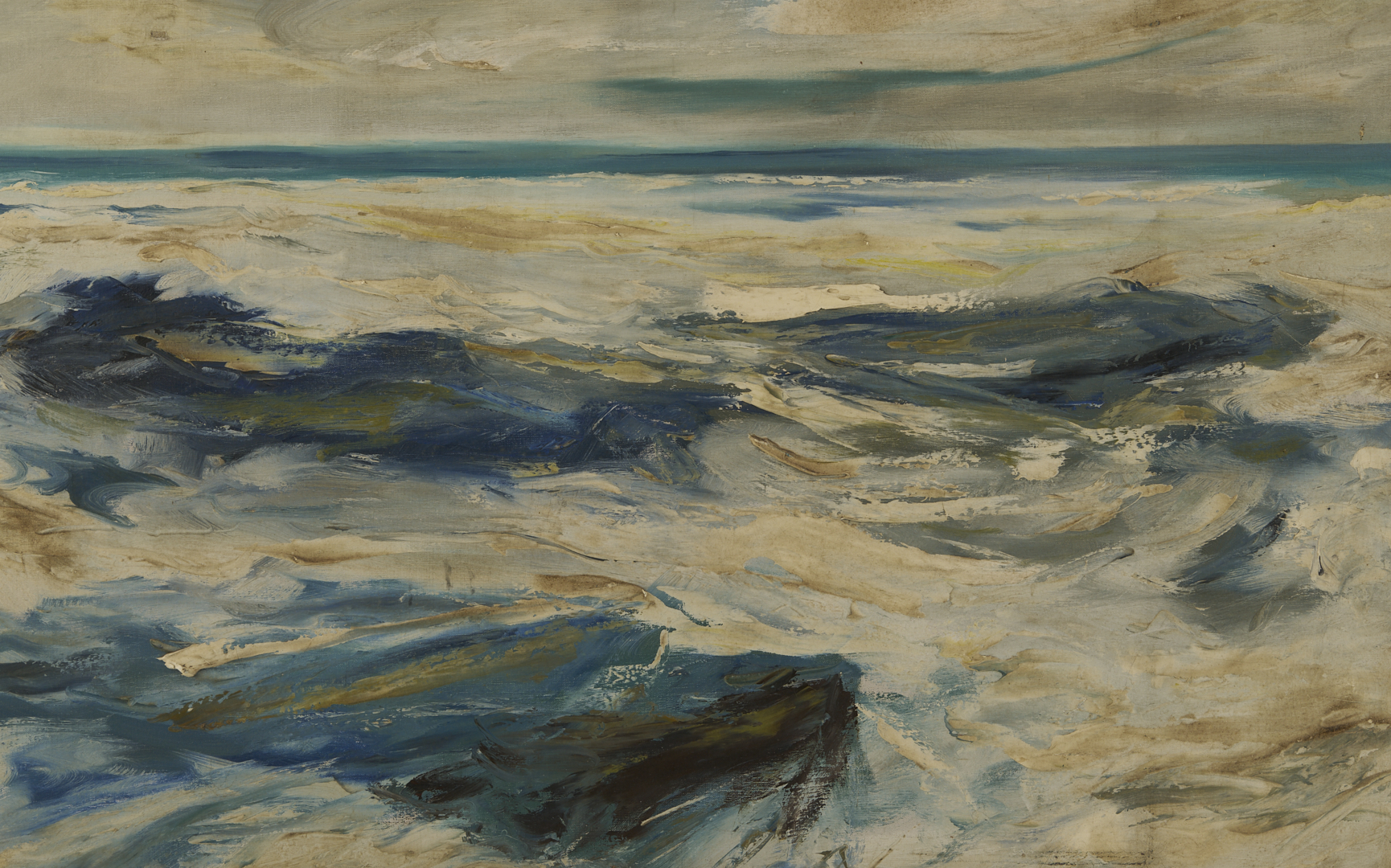 Lot 728: Large C. Kermit Ewing O/C Seascape Painting