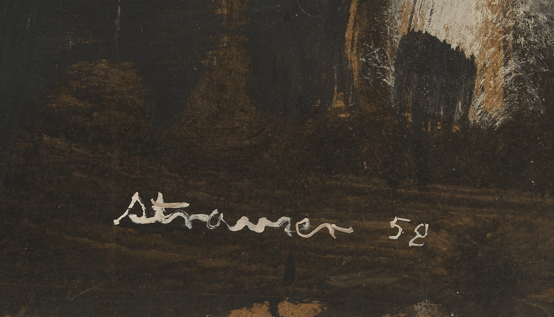 Lot 735: Large Sterling Strauser O/B Abstract Painting, 1st Born