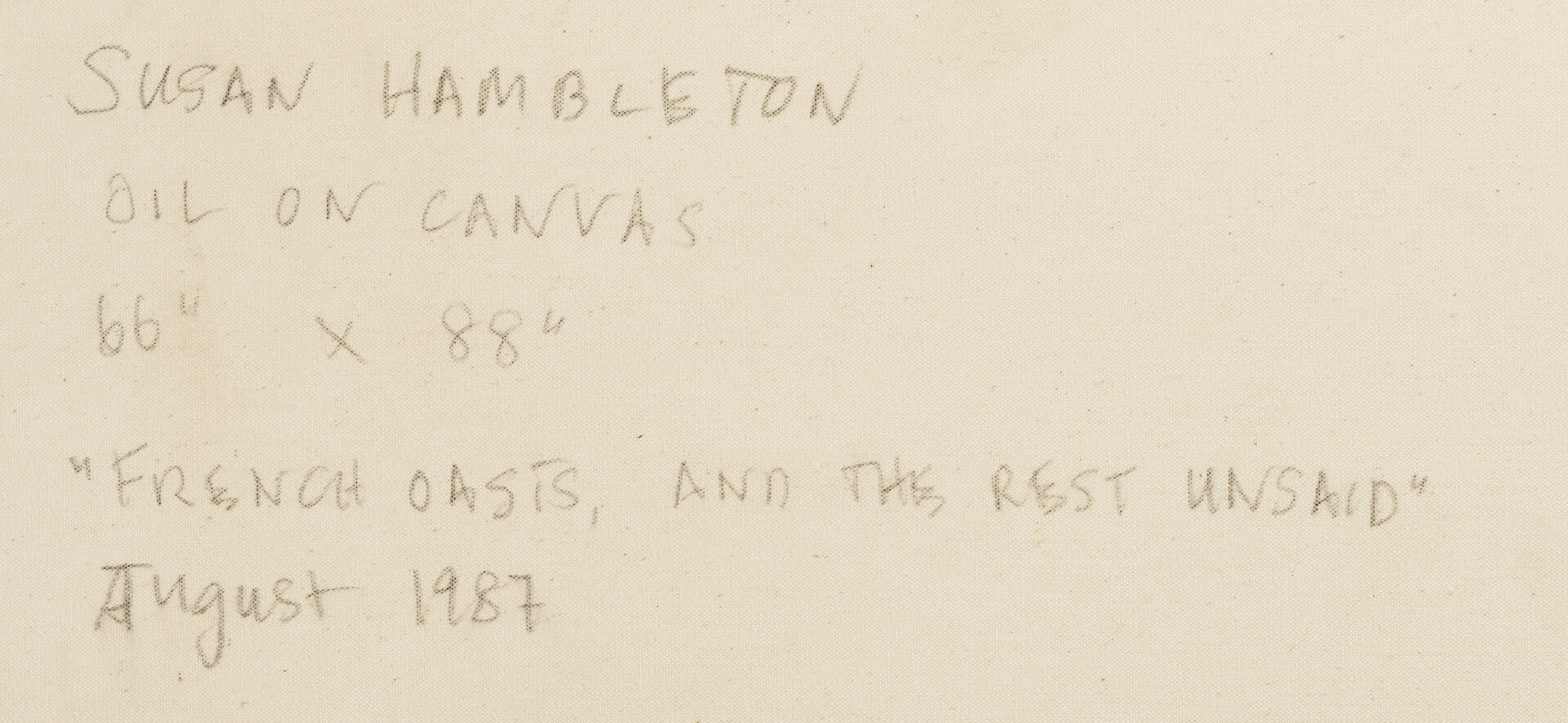 Lot 737: Susan Hambleton O/C Impressionist Landscape
