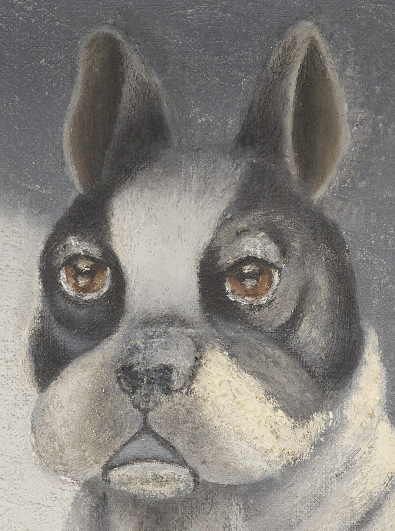 Lot 738: R. L. Kaplan Contemporary O/B Painting, Wall Street