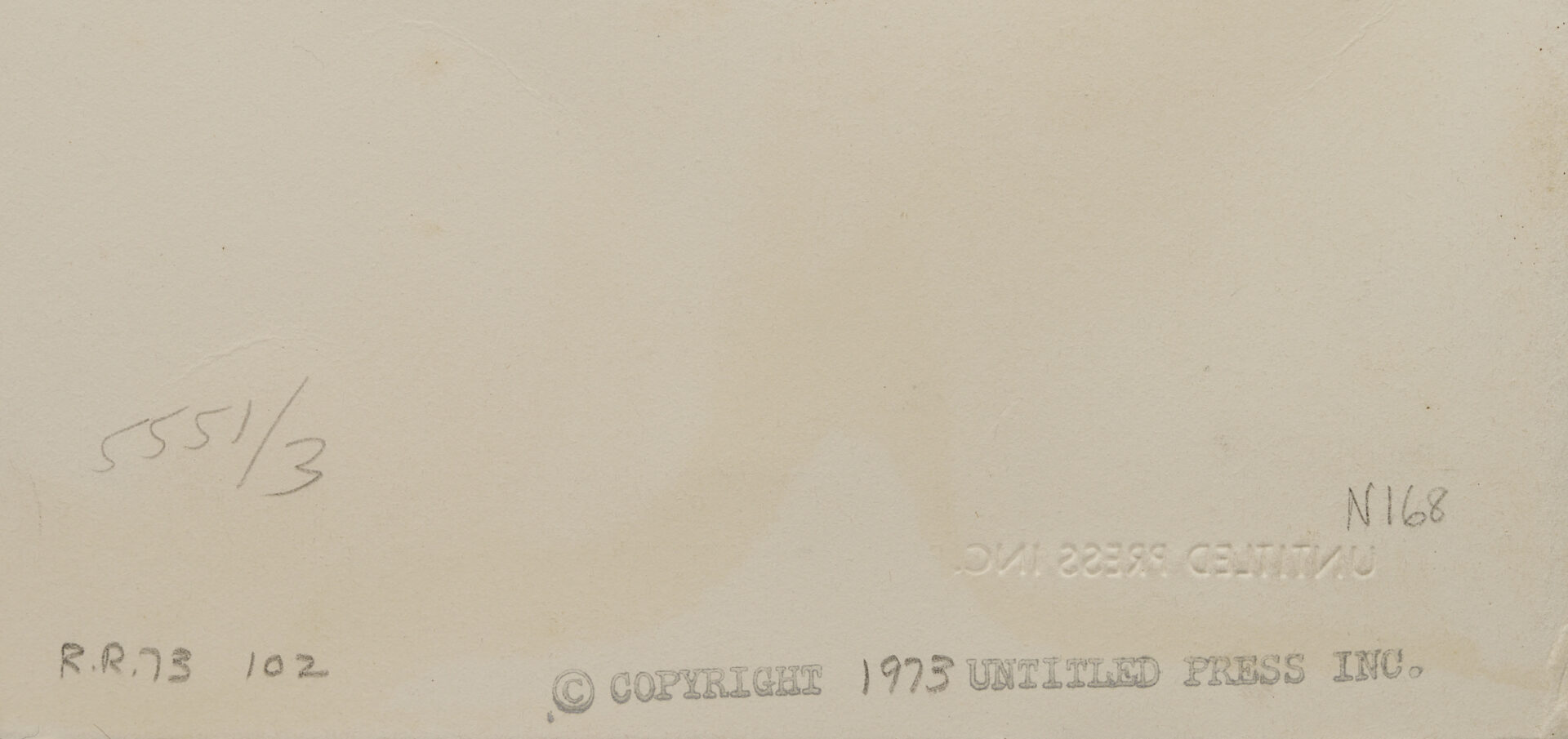 Lot 739: Robert Rauschenberg, Noname (Elephant) from ‘For Meyer Shapiro’