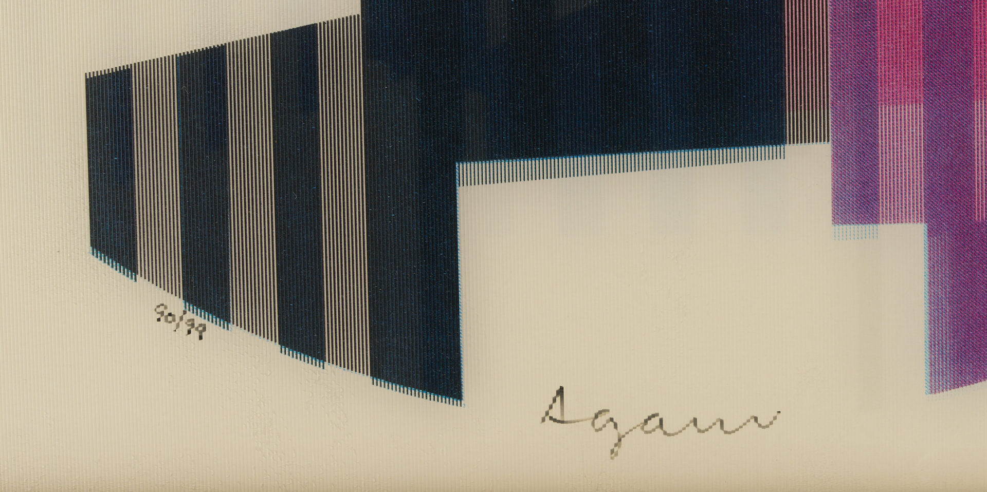 Lot 740: 2 Prints: Yaacov Agam Op Art and Robert Vickrey