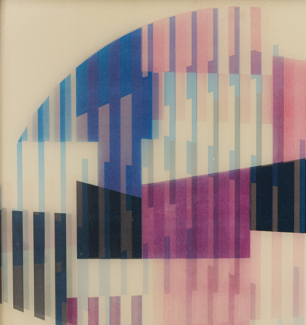 Lot 740: 2 Prints: Yaacov Agam Op Art and Robert Vickrey