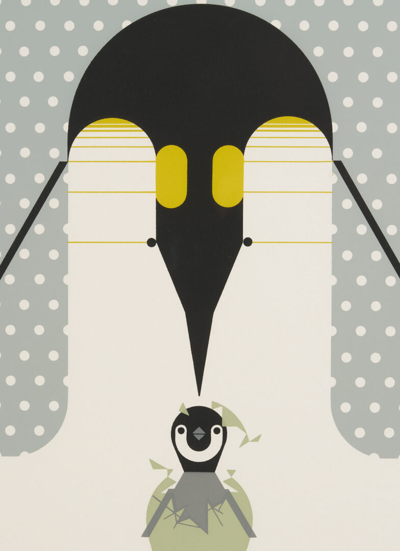 Lot 741: 2 Charley Harper Serigraphs, Hexit & Brrr Day, Plus 5 Signed Posters