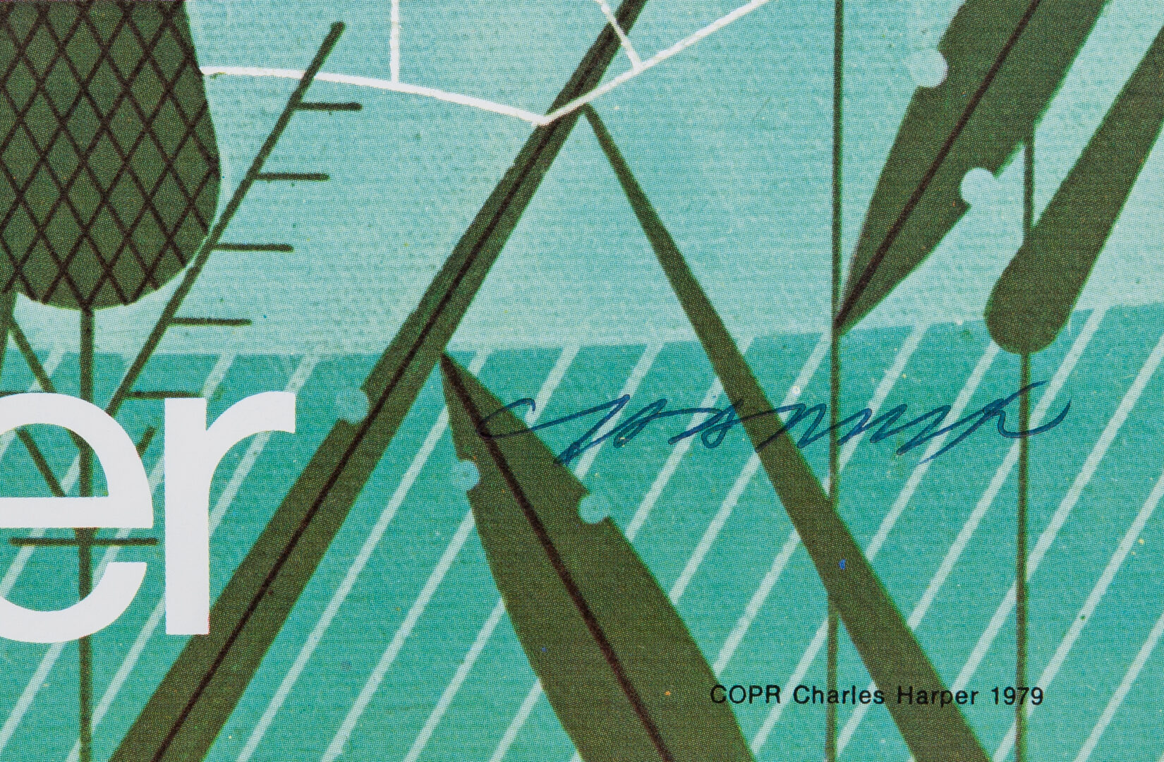 Lot 741: 2 Charley Harper Serigraphs, Hexit & Brrr Day, Plus 5 Signed Posters