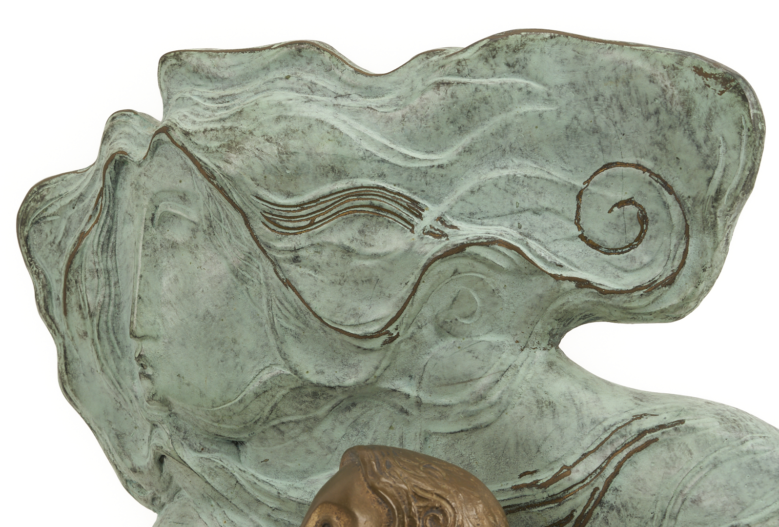 Lot 746: Alvar Bronze Sculpture, Boy with Dove, “Comencament”