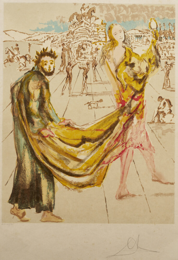 Lot 748: Salvador Dali Signed Lithograph, The Kingdom