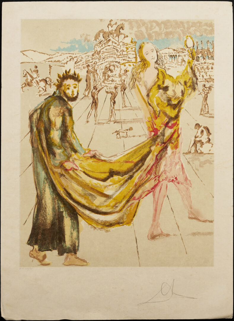 Lot 748: Salvador Dali Signed Lithograph, The Kingdom