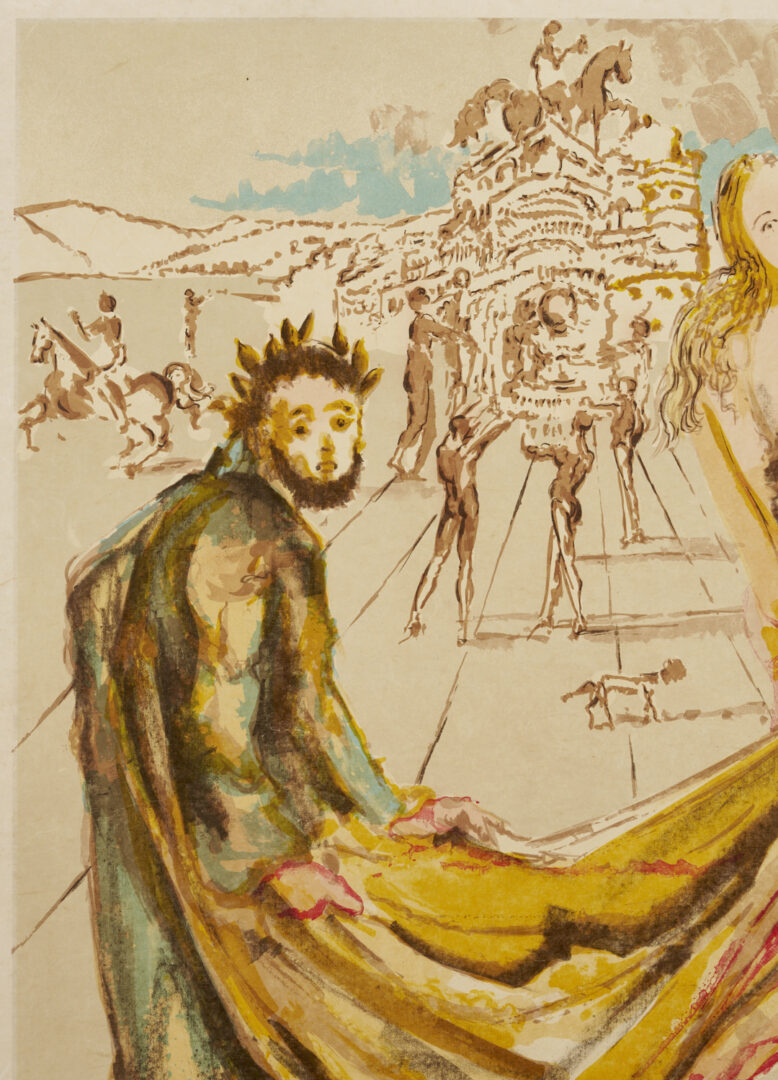 Lot 748: Salvador Dali Signed Lithograph, The Kingdom