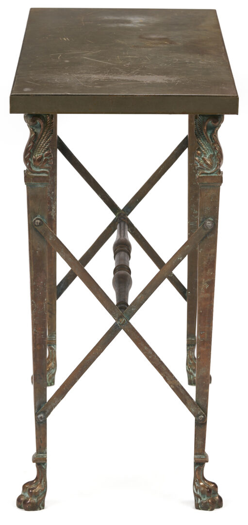 Lot 752: Maison Jansen Style Console Table, Grand Rapids Label