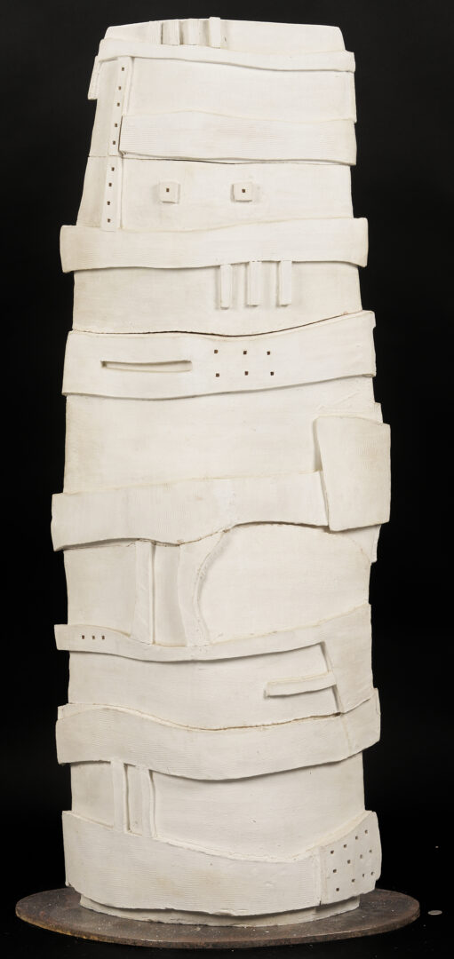 Lot 754: Paloma Torres Estrada Clay Totem Sculpture
