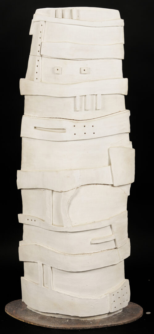 Lot 754: Paloma Torres Estrada Clay Totem Sculpture