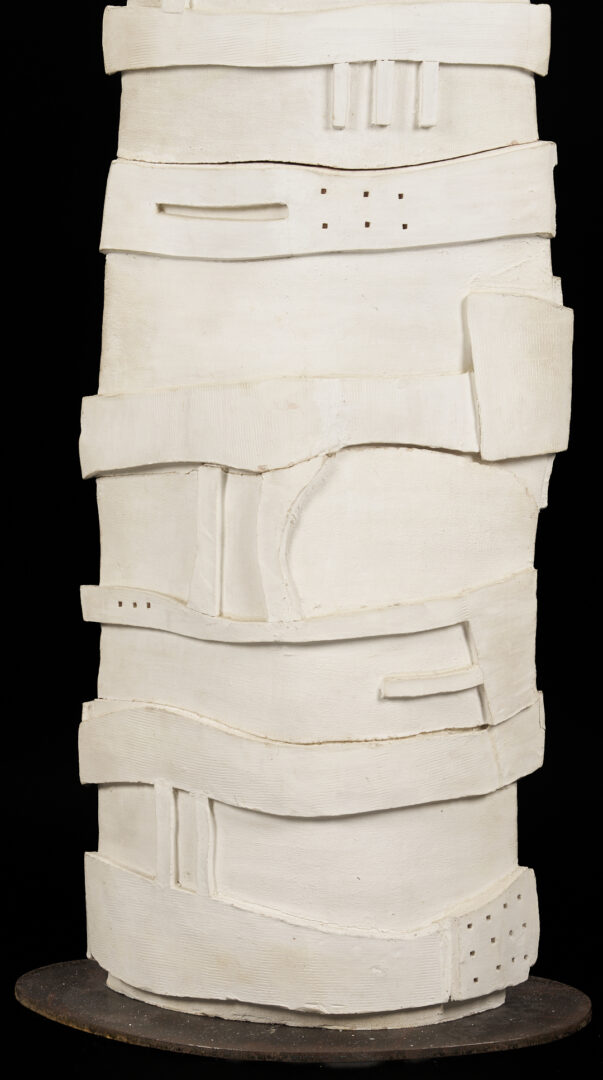 Lot 754: Paloma Torres Estrada Clay Totem Sculpture