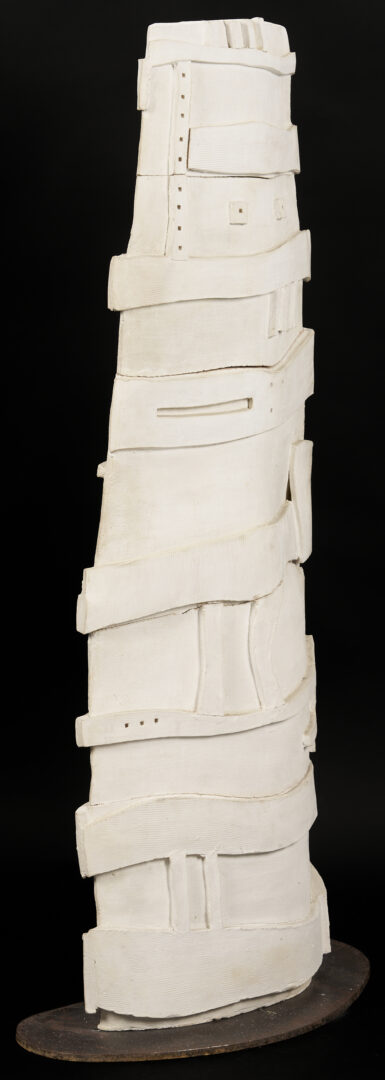 Lot 754: Paloma Torres Estrada Clay Totem Sculpture