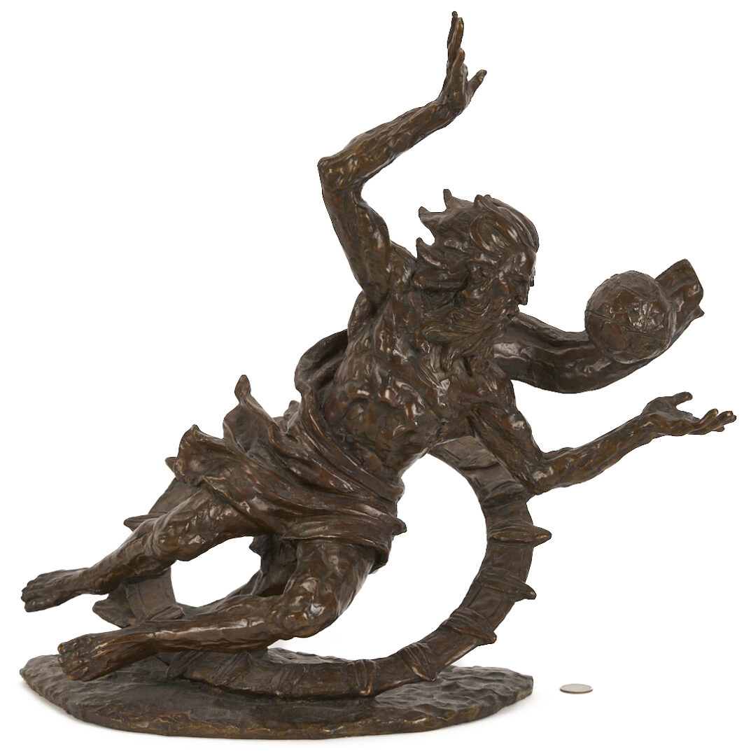 Lot 755: Laszlo Ispanky Bronze Sculpture, “Let There be Light”