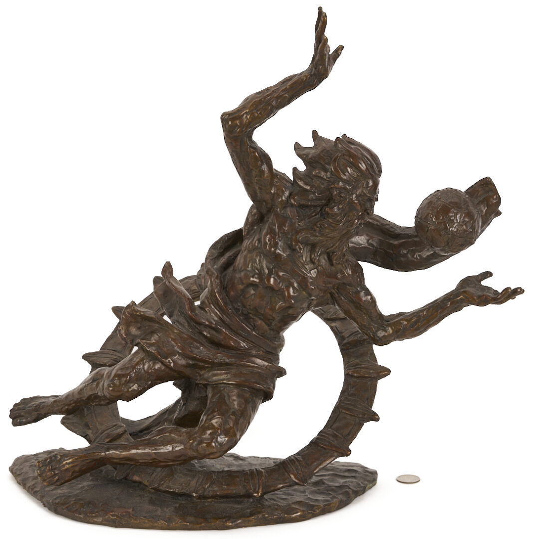 Lot 755: Laszlo Ispanky Bronze Sculpture, “Let There be Light”