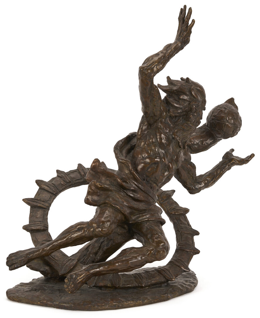 Lot 755: Laszlo Ispanky Bronze Sculpture, “Let There be Light”