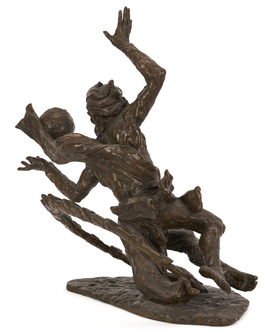 Lot 755: Laszlo Ispanky Bronze Sculpture, “Let There be Light”