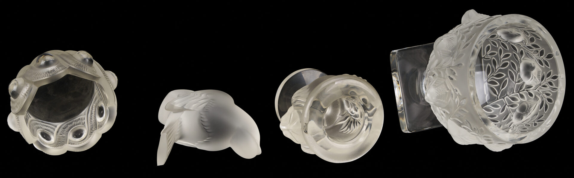 Lot 762: 13 Pcs. Lalique Glass, incl. Dishes & Animals