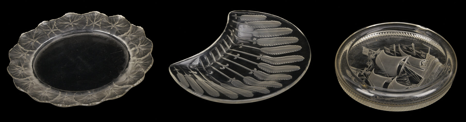 Lot 762: 13 Pcs. Lalique Glass, incl. Dishes & Animals