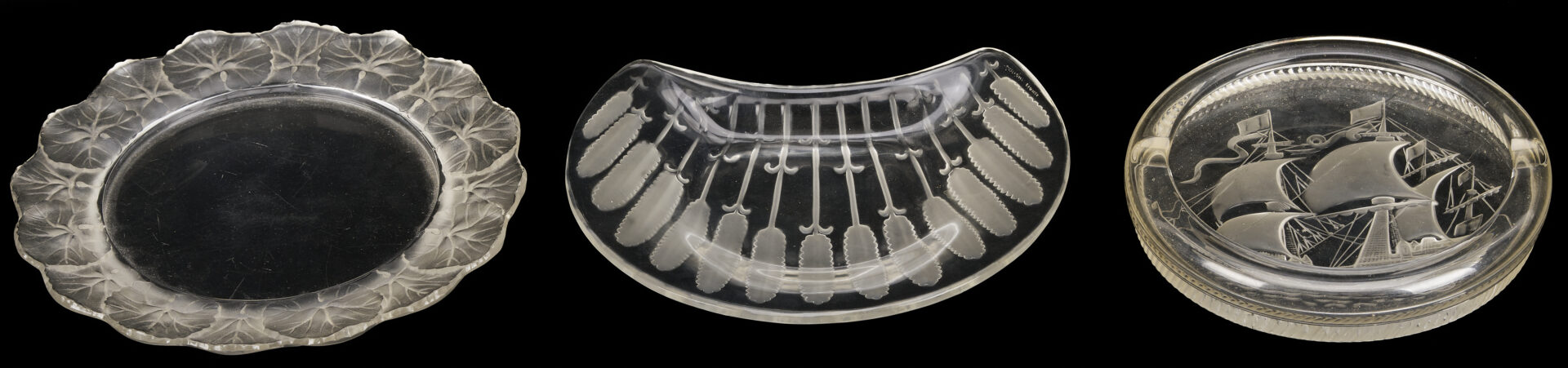 Lot 762: 13 Pcs. Lalique Glass, incl. Dishes & Animals