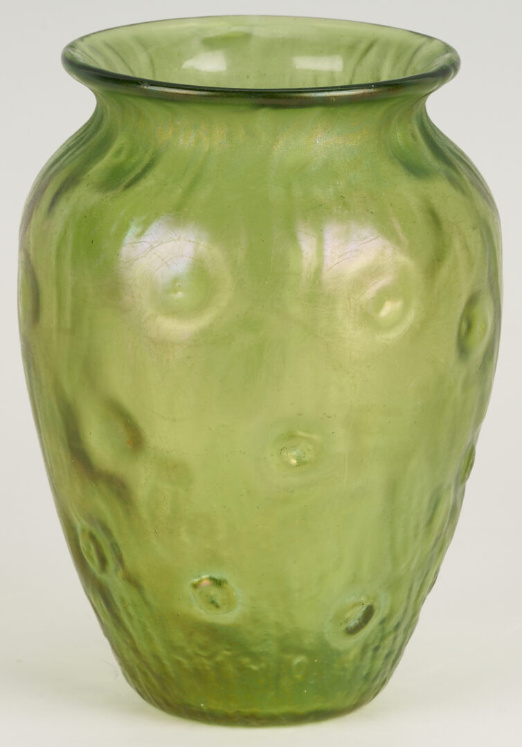 Lot 766: 4 Iridescent Art Glass Vases incl. Loetz Rusticana