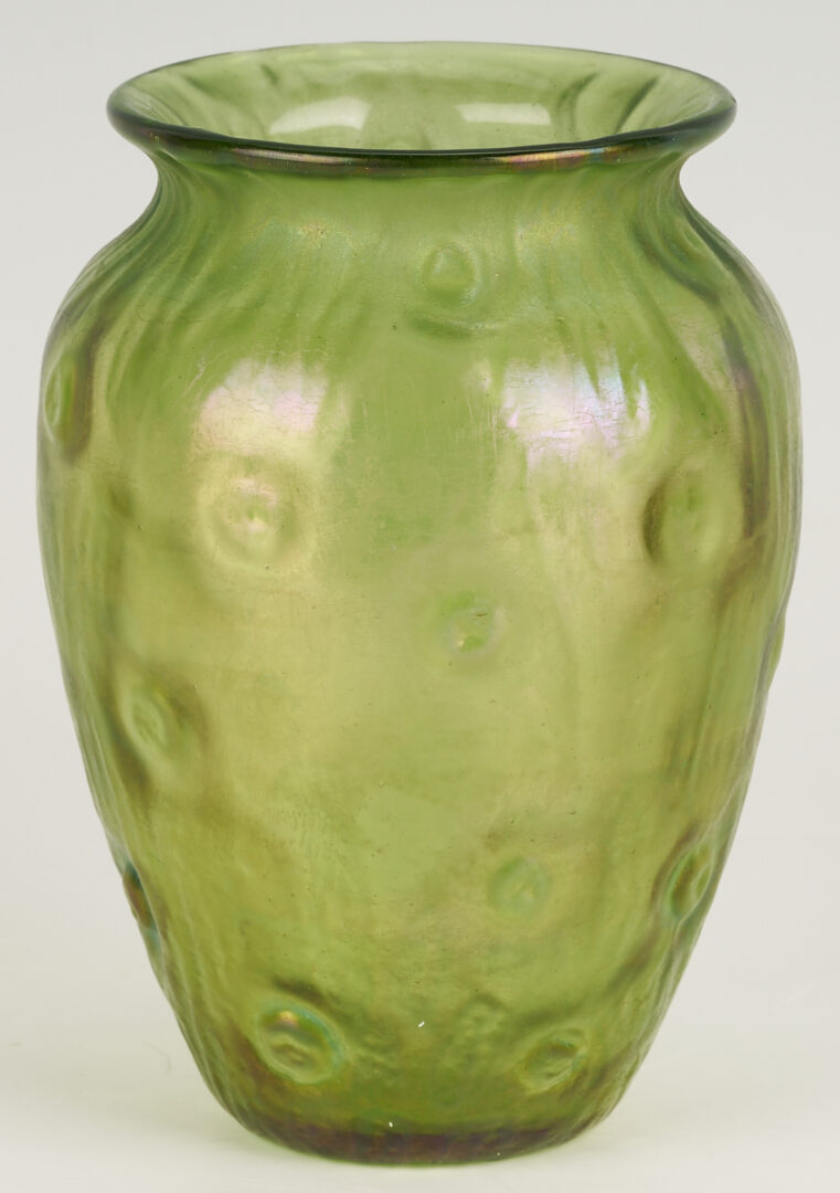 Lot 766: 4 Iridescent Art Glass Vases incl. Loetz Rusticana