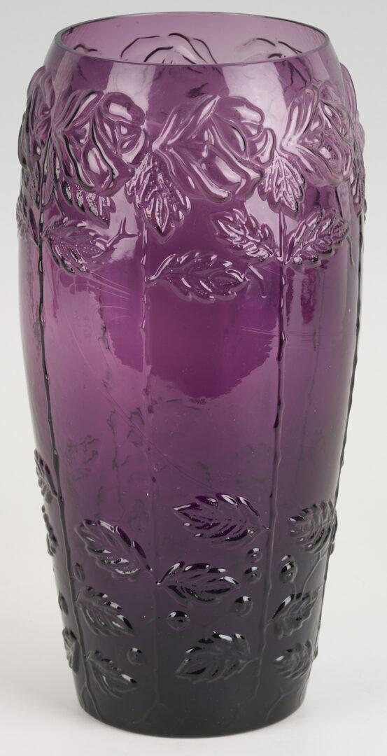 Lot 768: 2 Art Deco Style Glass Vases incl. Nancy