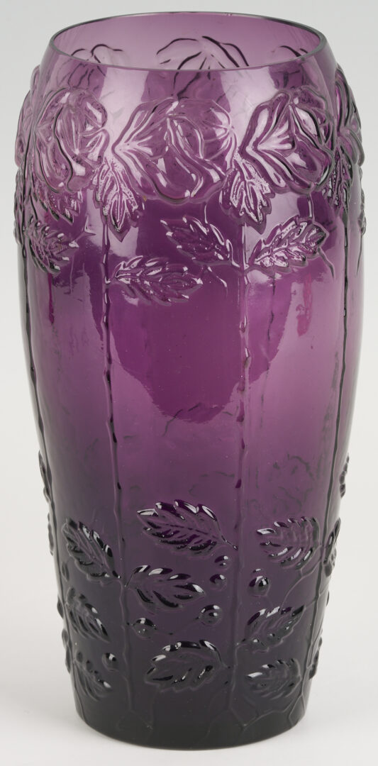 Lot 768: 2 Art Deco Style Glass Vases incl. Nancy