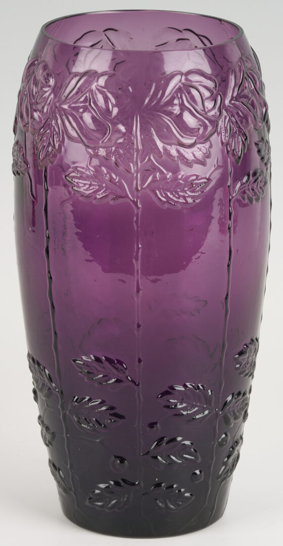 Lot 768: 2 Art Deco Style Glass Vases incl. Nancy