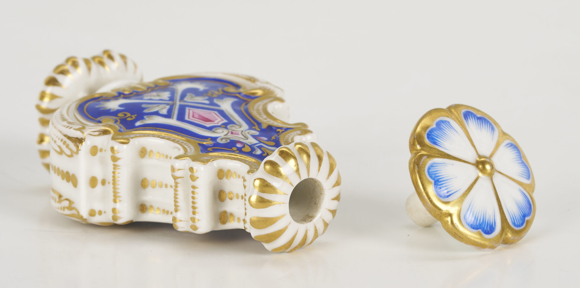 Lot 775: 3 Porcelain Perfume Bottles, Jacob Petit & KPM